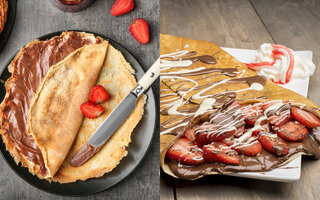Crepe de Nutella com morango